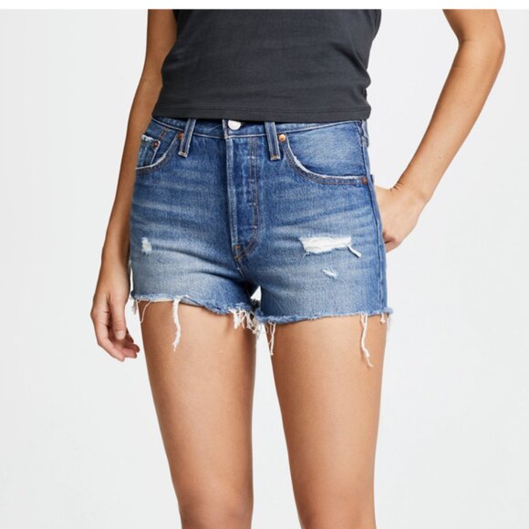 Levi's 501 High Rise Shorts - Picture 5 of 7